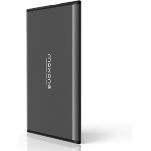 500GB Disco duro externo portátil - 2.5" USB 3.0, ultrafino con diseño metálico, compatible con Mac, PC, laptop, ordenador, Xbox One, PS4, Smart TV, Chromebook - color gris