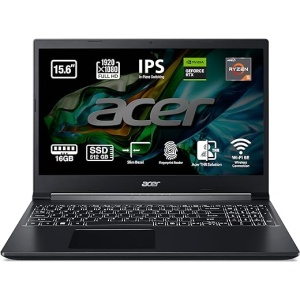 Acer Aspire 7 A715-43G-R8XK - Laptop para Gaming de 15.6" FullHD (AMD Ryzen 5 5625U, 16GB RAM, 512GB SSD, NVIDIA GeForce® RTX™ 3050-4GB, Sin Sistema Operativo) Negro -