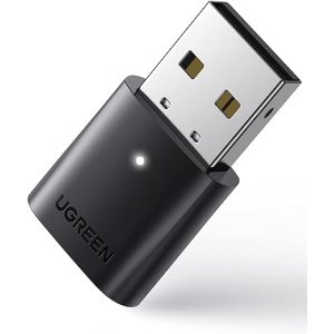 Adaptador Bluetooth USB UGREEN 5.0 para PC Portátil Windows 11 10 8.1 7, Dongle Bluetooth A2DP para Conectar a Mando de PS5 PS4 Xbox y Auriculares Bluetooth