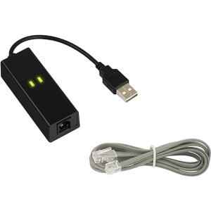 Adaptador de Fax Módem 56K KALEA-INFORMATIQUE con puerto USB y conector RJ11, chipset CONEXANT