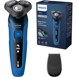 Afeitadora Eléctrica Philips Serie 5000 para Hombre, Maquina de Afeitar con Recortador de Precisión y Cuchillas ComfortTech, para Uso en Seco y Húmedo, Inalámbrica y Recargable,...