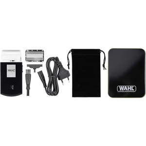 Afeitadora Wahl de viaje: máquina de afeitar eléctrica recargable e inalámbrica para hombre, perfecta para viajar, cortar el cabello y la barba, con diseño compacto y portátil