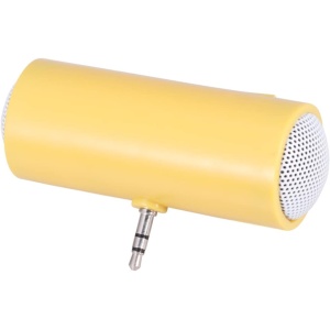Altavoces portátiles para Tabletas y Teléfonos Inteligentes con Bolsa para Lente de Cámara, Altavoz Ligero y Compacto de 3 mm