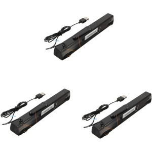Altavoz de Barra de Sonido KOMBIUDA de 3 Piezas para Ordenador con Conexión USB para Computadora y Trompeta