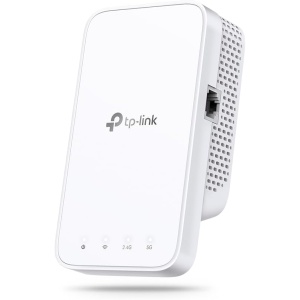 Amplificador de señal WiFi RE330 de TP-Link, con velocidad AC1200, extensor de cobertura de hasta 120 m2, potente repetidor con puerto Ethernet, compatible con todas las cajas...