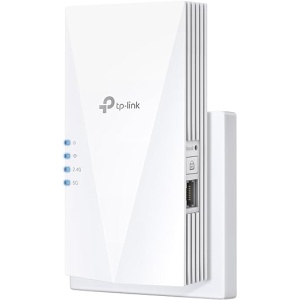 Amplificador Repetidor WiFi 6 TP-Link RE700X AX3000 (doble banda 2402 Mbit/s 5GHz + 574 Mbit/s 2.4GHz, MU-MIMO, puerto gigabit, máxima cobertura, compatible con todos los...