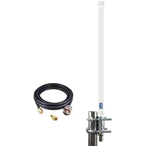 Antena exterior Gainfi 8dbi 868mhz Helio Lora para RAK HNT Bobcat Helio Hotspot Miner con cable RG58 de 16.4 pies y adaptador RP-SMA