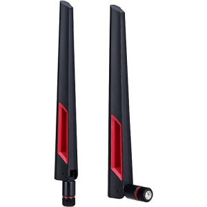 Antena WiFi COVVY de Doble Banda 2.4G 5G 5.8G de 10 DB de Alta Ganancia con Conector RP SMA Macho para Enrutador de Red Inalámbrica/Punto de Acceso/Adaptador USB/Adaptador PCI