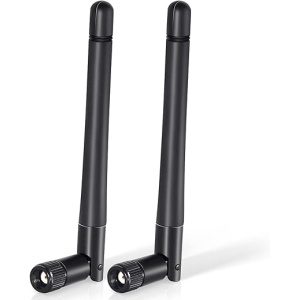 Antena WiFi de Doble Banda de 2,4 GHz y 5 GHz con Conector RP-SMA para Enrutador, Tarjeta de Red Inalámbrica, Adaptador USB, Cámara IP de Seguridad y Monitor