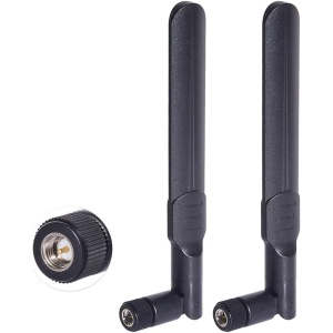 Antena WiFi SMA Doble Banda 2.4GHz 5GHz 5.8GHz 8dBi para Cámara IP de Seguridad y Visión Trasera de Camión