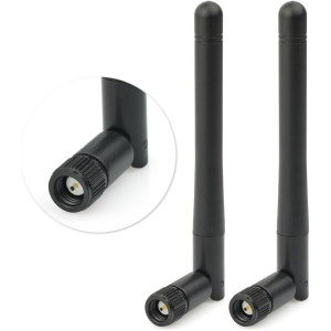 Antena WLAN 2.4G Eightwood con adaptador SMA 2pcs para Router WiFi inalámbrico y Bluetooth