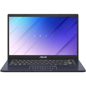 ASUS E410MA - Laptop 14" Full HD (Celeron N4020, 4GB RAM, 64GB eMMC, UHD Graphics 600, Windows 11 S) en color Azul - Teclado Touchpad en español QWERTY
