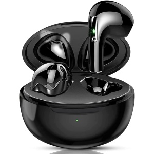 Auriculares Bluetooth 5.2 HiFi Estéreo Inalámbricos - Cascos Inalámbricos Bluetooth con Control Táctil, Micrófono Incorporado, IPX6 Impermeables - Compatible con iOS y