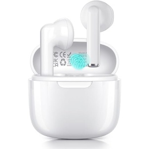 Auriculares Bluetooth Inalámbricos, Auriculares Bluetooth 5.3 con Micrófono HD estéreo intrauditivos 46H y función táctil. Auriculares Impermeables IPX6 Ligeros y