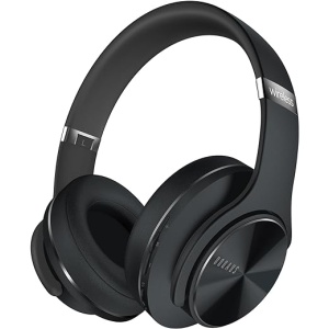 Auriculares Bluetooth Inalámbricos DOQAUS, 90 horas de reproducción, Cascos con 3 Modos EQ, Diadema Inalámbrica con Micrófono y Controlador de 40mm, para
