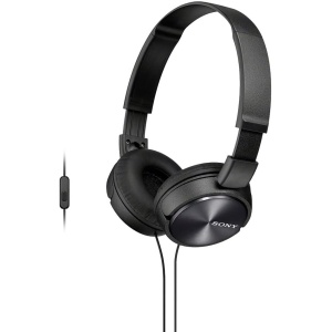 Auriculares de diadema cerrados Sony MDR-ZX310APB en color negro con micrófono y control remoto integrado