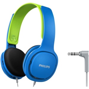 Auriculares de Diadema para Niños PHILIPS AUDIO SHK2000BL/00 con Límite de Volumen de 85dB, Aislamiento de Ruido, Almohadillas Suaves para Los Oídos y Diadema Ergonómica, Color