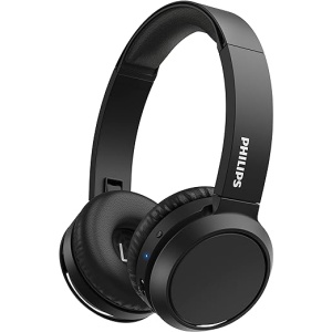 Auriculares inalámbricos Bluetooth Philips H4205BK/00, On Ear (Amplificación de graves, Hasta 29 horas de duración de la batería, Carga rápida, Aislamiento de sonido, Diseño...