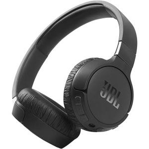 Auriculares inalámbricos JBL Tune 660NC supraaurales con cancelación de ruido y bluetooth, Sonido Pure Bass, autonomía de hasta 44 horas de reproducción continua, en color negro