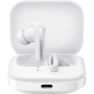 Auriculares inalámbricos Redmi Buds 5 con cancelación activa de ruido hasta 46 dB, batería de 10 horas y hasta 40 horas con el estuche de carga, en color blanco (Versión ES)