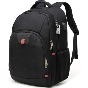 Backpack para Hombre con Compartimento para Portátil de 15.6 a 17 Pulgadas, Ideal para Negocios, Trabajo, Diario, Viajes y Escuela