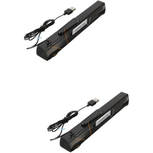 Barra de Sonido 2 Piezas UKCOCO para Computadora y TV, Altavoz USB para Ordenador y Televisión