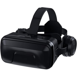 BEYSG Casco VR con Gafas 3D y Auriculares de Realidad Virtual para Smartphone: Prismáticos de Videojuegos para Teléfonos Inteligentes