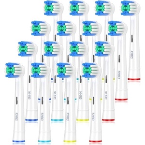 Cabezales de cepillo de dientes KHBD compatibles con cepillos de dientes eléctricos Braun Oral B, repuestos de precisión para Oral B Pro 600, 650, 2000, 2500, 3000, Smart