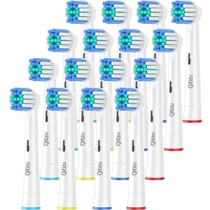 Cabezales de Repuesto para Cepillos Eléctricos Oral-B Pro Smart Genius Vitality Advance Power, 16 Unidades