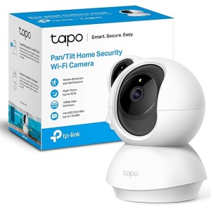 Cámara de Vigilancia WiFi TP-Link TAPO C200 con Visión Nocturna, Detección de Movimiento y Notificaciones en Tiempo Real, Resolución FHD 1080p y Giro de 360°