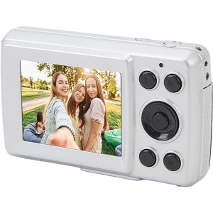 Cámara Digital de Apuntar y Disparar con Zoom 16X Antivibración, Compacta para Niños y Niñas, Portátil para Fotografía y Vídeo