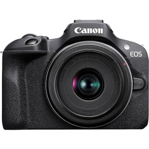 Cámara Mirrorless CANON EOS R100 con Objetivo RF-S 18-45 mm F4.5-6.3 IS STM, Cámara Evil APS-C (24,1 MP) -4 EV, Vídeo 4K a 25 fps, Dual Pixel CMOS AF, Conexión Wi-Fi y...