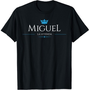 Camiseta con el nombre de Miguel, el diseño legendario