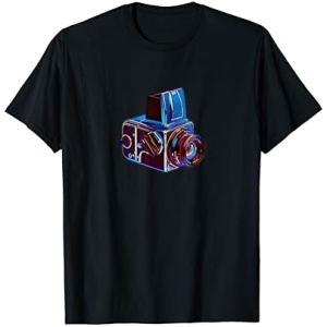 Camiseta con Estilo Clásico de Cámara al Estilo Hasselblad Vintage