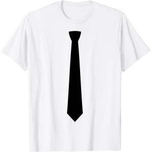 Camiseta corbata elegante para el código de vestimenta de negocios