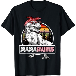 Camiseta de coincidencia de la divertida familia Mamasaurus T-Rex Dinosaurio Mamá Saurus