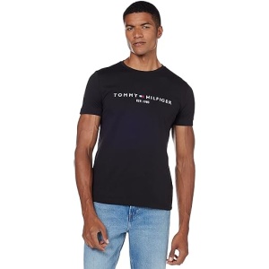 Camiseta de manga corta para hombre Tommy Hilfiger con cuello redondo