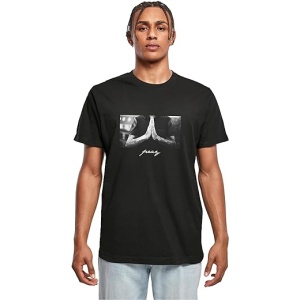 Camiseta de mangas cortas Mister Tee Pray para Hombre con estampado frontal, estilo urbano callejero, de algodón, disponible en varios colores y tallas XS-5XL