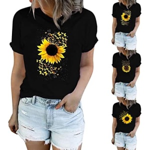 Camiseta de Mujer de Manga Corta de Estilo Oversize - Ropa Veraniega para Mujer