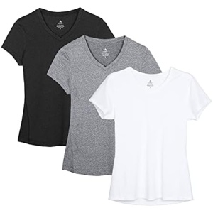 Camiseta deportiva de manga corta para mujer de la marca icyzone, conjunto de 3 unidades