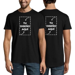 Camiseta personalizada para hombres y mujeres - Camisetas personalizadas para hombres - Camisetas personalizables de dos caras - Camiseta con personalización frontal y trasera -...