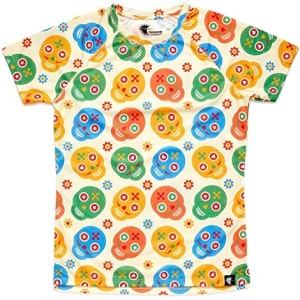 Camiseta Skully de Calaveras para Mujer, de Manga Corta, Ideal para Running y Gimnasio