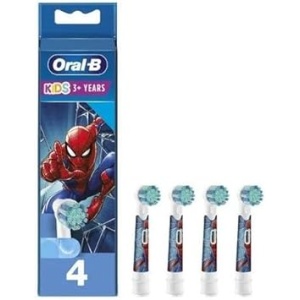 Cepillos de dientes eléctricos Oral-B Pro-Kids Spiderman - Paquete de 4 unidades, diseñados para un cepillado suave