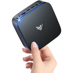 Computadora Torre NiPoGi AK1 Plus Mini PC Intel 12TH Alder Lake-N95 (hasta 3.4GHz, 15W), 8GB DDR4 256GB M.2 SSD, 2xHDMI/4K@60HZ/BT4.2/RJ45-LAN, Ordenador de Sobremesa