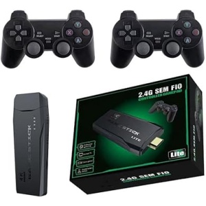 Consola de Juegos Portátil Clásica con Videojuegos Arcade Stick en Caja, 64 GB Lite 4k y más de 13000 Juegos