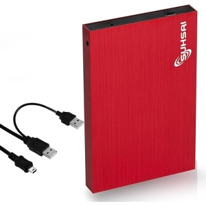 Disco Duro Externo Portátil F32 USB 2.0, Tamaño de Bolsillo de 2.5 Pulgadas, Backup/Almacenamiento, Expansión de Memoria de 200GB, Delgado y Compatible con Mac PC