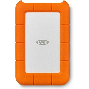 Disco duro externo portátil LaCie Rugged USB-C, resistente a caídas, golpes, polvo y lluvia, 5TB, compatible con Mac y PC, incluye cable USB-C sin cable USB-A, con el servicio...