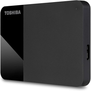 Disco Duro Externo Portátil Toshiba Canvio Ready de 2TB, 2,5 Pulgadas con USB 3.2 Gen 1 de Alta Velocidad, Compatible con Microsoft Windows 7, 8 y 10, Color Negro (HDTB410EK3AA)