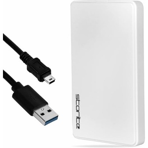 Disco Duro Portátil Storite de 500 GB, USB 2.0 de 2,5 Pulgadas, para Copias de Seguridad en PC, Mac, Windows
