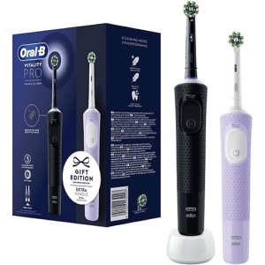 Dúo Oral-B Vitality Pro D103 en negro y violeta